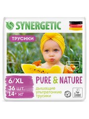 Synergetic Підгузники-трусики дитячі дихаючі ультратонкі Pure & Nature