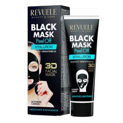 Revuele Чорна маска-плівка з гіалуроновю кислотою для обличчя 80 мл