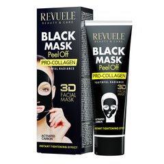 Revuele Чорна маска-плівка з про-колагеном для обличчя 80 мл