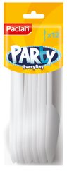 Paclan Ніж пластиковий білий Party Every Day 12 шт