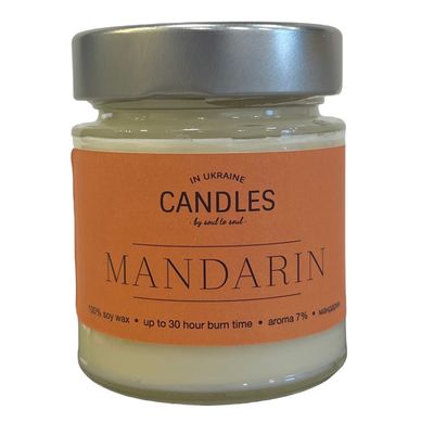 Hand Made Ароматизированная свеча Mandarin 120г