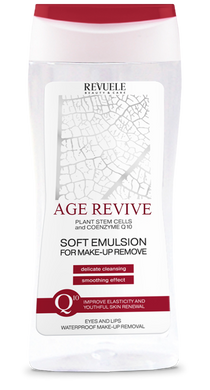 Revuele Age Revive М'яка ліфтинг-емульсія для зняття стійкого макіяжу з обличчя очей та губ 200 мл