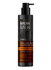 Kayan Men Гель 2в1 для бороды и лица очищающий 250 мл