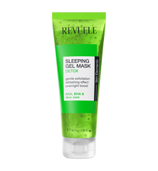 Revuele Sleeping Gel Mask Детокс-маска Зелена для обличчя нічна 80 мл