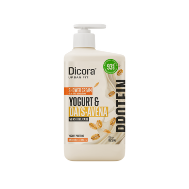 Крем-гель для душа Протеиновый йогурт и овес Dicora Urban Fit 825 мл