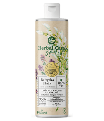 Herbal Care Spa Питательная соляная жидкость для ванны с маслом бергамота 400 мл