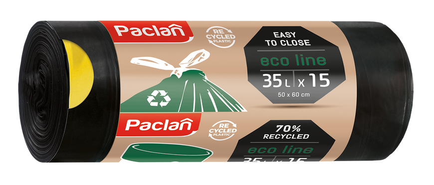 Paclan Мішки для сміття Eco Line 35 л 15 шт