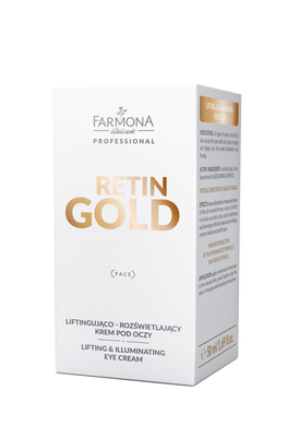Farmona Professional Retin Gold Крем для шкіри навколо очей Ліфтинг та Освітлення 50 мл