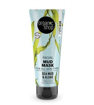 Organic Shop Брудова маска для обличчя з водоростей та бруду Мертвого моря 75мл