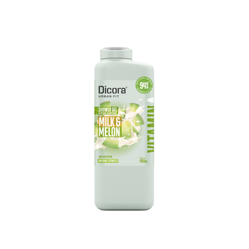 Гель для душу живильний Молоко і диня з вітаміном A Dicora Urban Fit 400 мл
