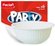 Paclan Тарілка пластикова для супу/салату біла Party Classic 185 мм 6 шт
