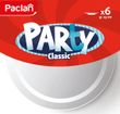 Paclan Тарелка пластиковая белая Party Classic 230 мм 6 шт