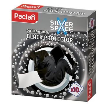 Салфетки Black для предотвращения окрашивания белья во время стирки Paclan 10 шт