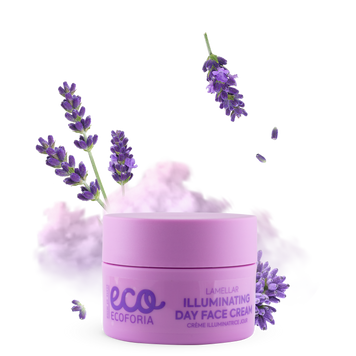 Ecoforia Lavender Clouds Крем для лица дневной Ламеллярный с эффектом сияния 50мл