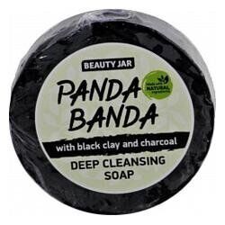 Beauty Jar Мило очищуюче з чорною глиною та деревним вугіллям Panda Banda 80 мл