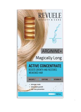 Revuele Концентрат для активации роста волос в ампулах Аргенин + Магическая длина 8*5 мл