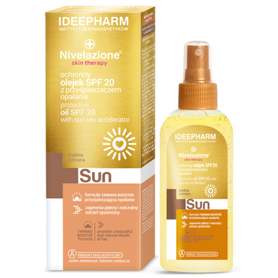Nivelazione Skin Therapy Sun Солнцезащитное масло SPF20 для ускорения загара 150 мл