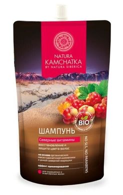 Natura Kamchatka Шампунь для волосся Північні вітаміни Відновлення та Захист Кольору Дой-пак 500мл
