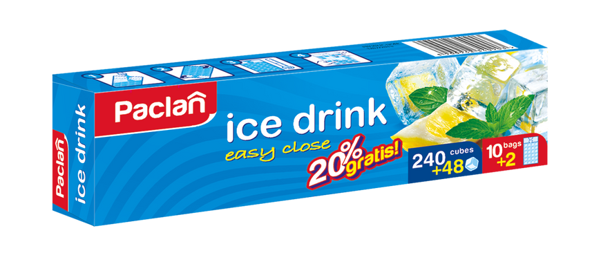 Paclan Мішечки для льоду Paclan (10х24 шт в коробочці) + 20%