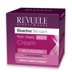 Revuele Bioactive 3D Насичений нічний крем для обличчя Гіалуроновий 50 мл