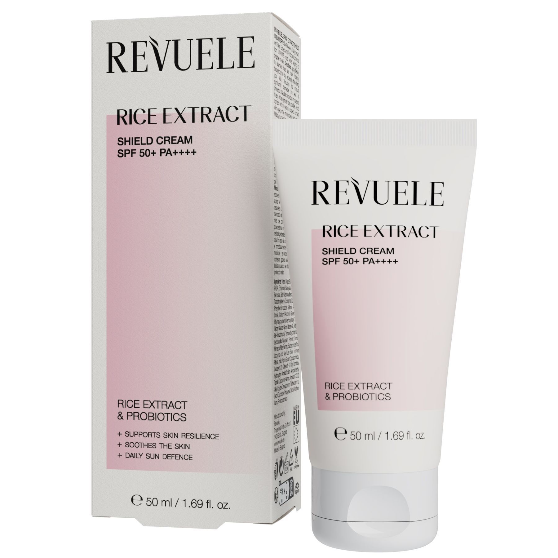 Revuele Rice Extract Защитный крем для лица 50+ PA++++ 50 мл