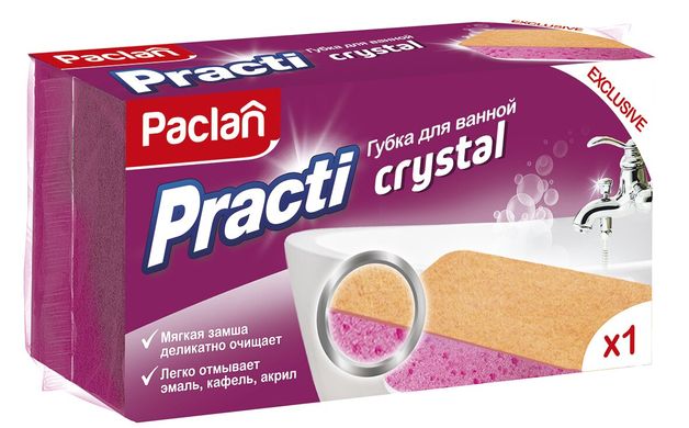 Paclan Губка для миття ванної кімнати Practi Crystal