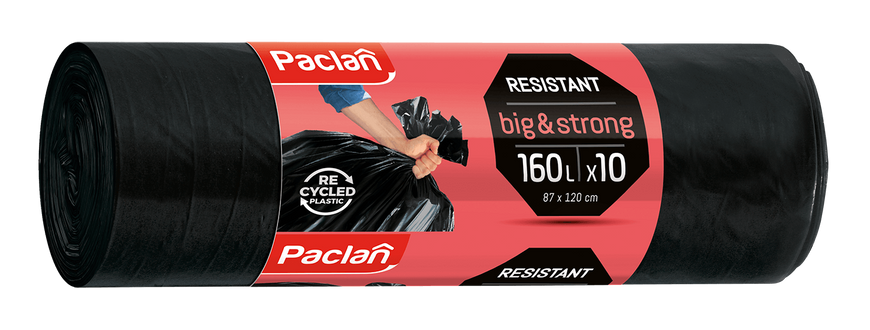 Мешки для мусора Big & Strong Paclan 160 л х 10 шт