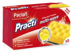 Paclan Губки кухонные Practi Multi-Wave 5шт