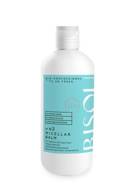 Bisou Bio-Professional Бальзам міцелярний 72 HR Фреш для всіх типів волосся 285 мл