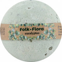 Folk&Flora Бомбочка для ванны Эвкалипт 130 г
