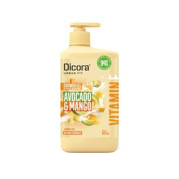 Гель для душа Манго и авокадо Dicora Urban Fit 825 мл с витамином Е