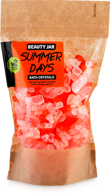 Beauty Jar Энергизирующие кристаллы для ванны с маслом из апельсиновых шкурок Summer Days 600 г