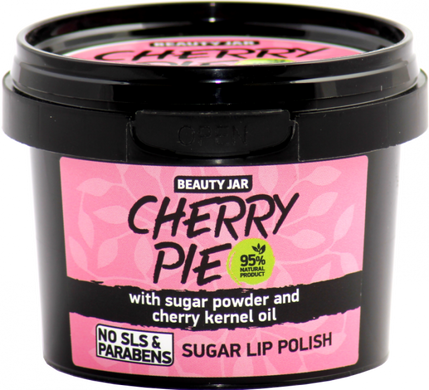 Beauty Jar Пом'якшуючий цукровий скраб для губ Cherry Pie 120 гр