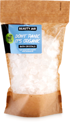 Beauty Jar Зволожуючі кристали для ванни з кокосовою олією Don’t Panic it’s Organic 600 г