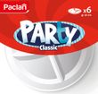 Paclan Тарелка пластиковая белая трехсекционная Party Classic 260 мм 6 шт
