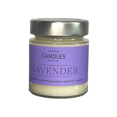 Hand Made Ароматизированная свеча Lavender 120г