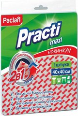 Paclan Тряпка универсальная прорезиненная 2 в 1 Practi Maxi