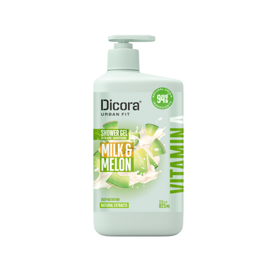 Гель для душу Живильний Молоко та диня Dicora Urban Fit 825 мл з вітаміном А