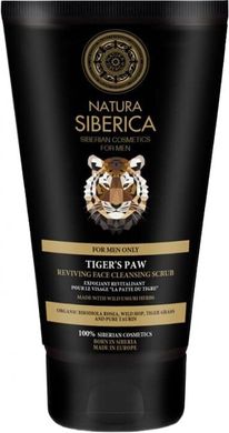 Скраб для очищення обличчя Natura Siberica Men Відновлюючий Лапа тигра 150 мл