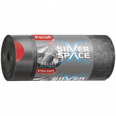 Paclan Мешки для мусора Silver Space 35 л х 15 шт