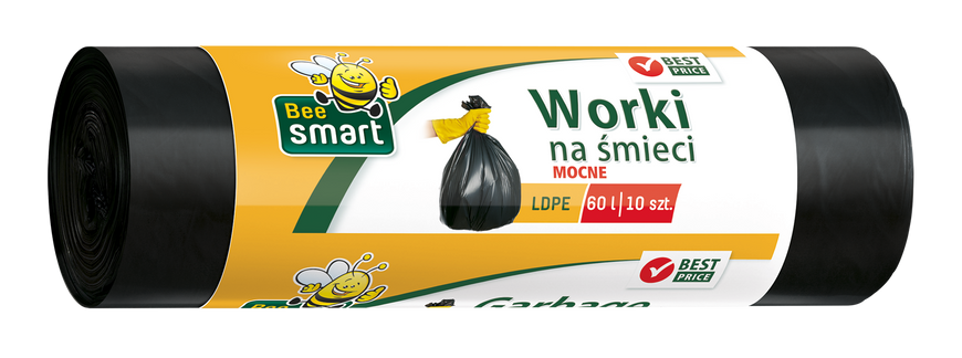 Paclan Пакети для сміття Bee Smart 60 л 10 шт