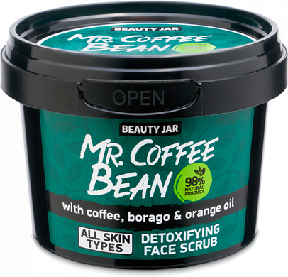 Beauty Jar Детокс скраб для лица Mr. Coffee Bean 50 гр