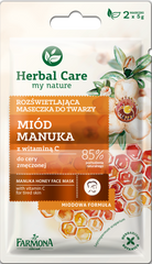 Herbal Care Маска для выравнивания тона лица Мед Манука, 2 x 5 мл